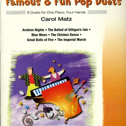 Famous  Fun Pop Duets 6 Duets for One Piano Four Hands 3