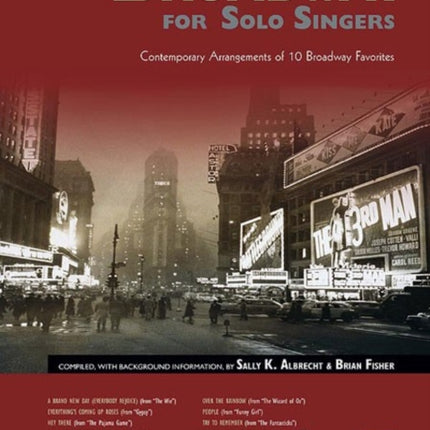 Broadway for Solo Singers Contemporary