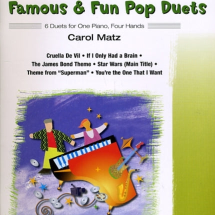 Famous  Fun Pop Duets 6 Duets for One Piano Four Hands 5