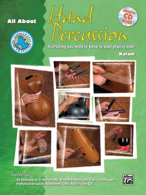 All About Hand Percussion Everything You Need to Know to Start Playing Now Book  Enhanced CD Alfreds World Percussion