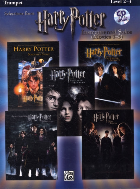 Harry Potter Instrumental Solos Movies 15 Trumpet Book  CD Hary Potter Instrumental Solos