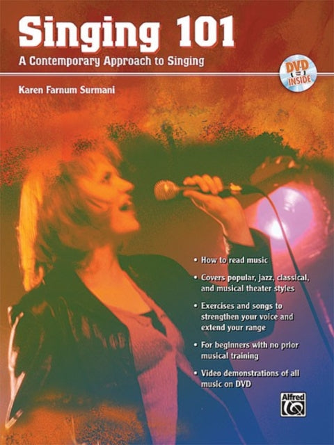 Singing 101 A Contemporary Approach to Singing Book  DVD 101 Alfred Publishing