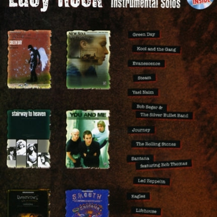 Easy Rock Instrumental Solos Level 1 Tenor Sax Book  CD