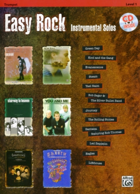 Easy Rock Instrumental Solos Level 1 Trumpet Book  CD