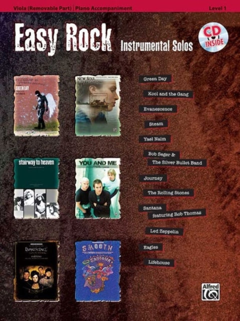 Easy Rock Instrumental Solos for Strings Level 1 Viola Book  CD Easy Rock Instrumental Solos Level 1