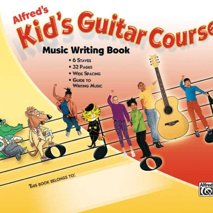 Kids Guitar Course Music Writing Book