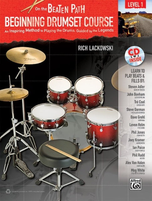 On The Beaten Path Beginning Drumset Course Level 1 Book  CD Beginning Drumset Course Lev 1