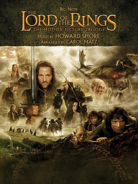 The Lord of the Rings Motion Picture Trilogy Big Note Piano Music from the Motion Pictures Arranged for Big Note Piano