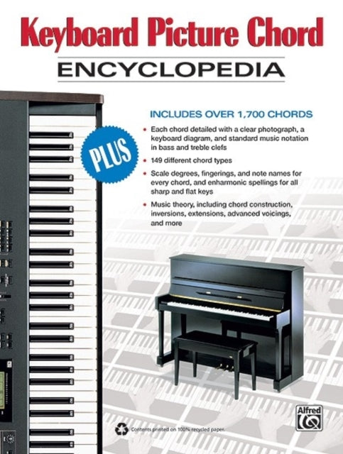 Keyboard Picture Chord Encyclopedia Includes Over 1700 Chords