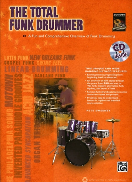 The Total Funk Drummer with CD Total Drummer