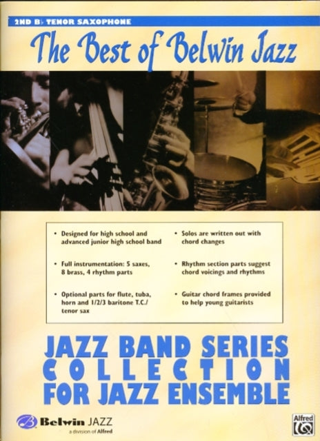 Jazz Band Collection for Jazz Ensemble 2nd Tenor Saxophone The Best of Belwin Jazz