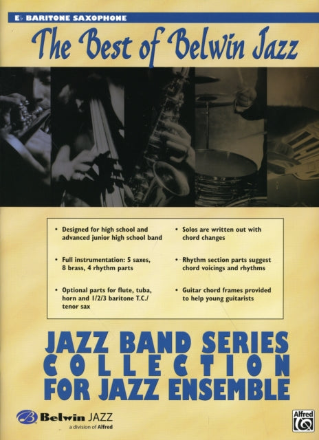 Jazz Band Collection for Jazz Ensemble Baritone Saxophone The Best of Belwin Jazz