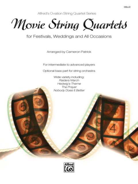 Movie String Quartets for Festivals Weddings and All Occasions Cello Parts Alfreds Ovation String Quartet Series