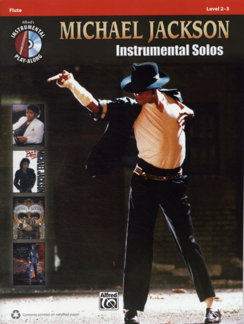 Michael Jackson Instrumental Solos Flute Book and CD Pop Instrumental Solo Series