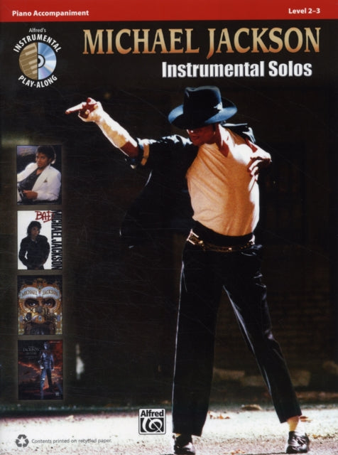 Michael Jackson Instrumental Solos Piano Accompaniment Book and CD Alfreds Instrumental PlayAlong