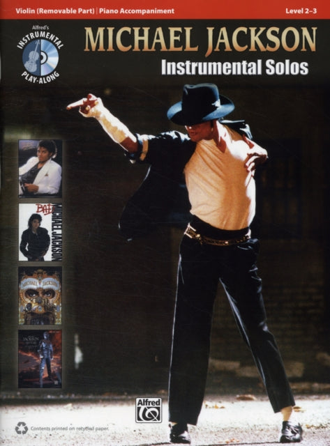 Michael Jackson Instrumental Solos Violin Book and CD Alfreds Instrumental PlayAlong