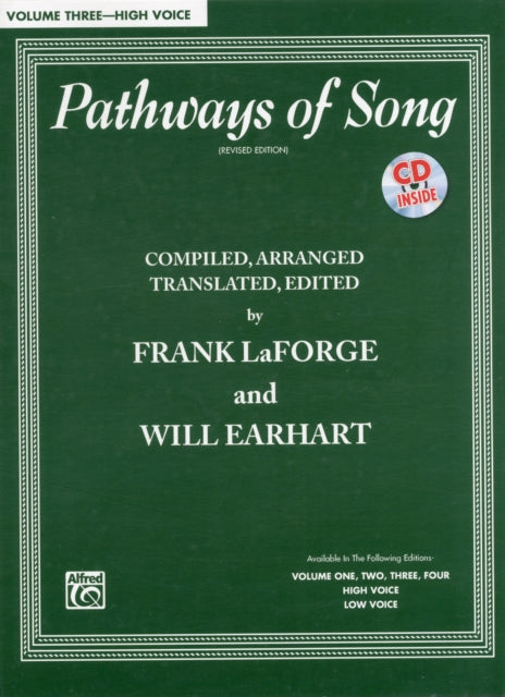 Pathways of Song Vol 3 High Voice Book  CD