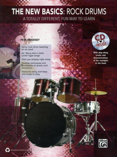 The New Basics  Rock Drums A Totally Different Fun Way to Learn Book  CD