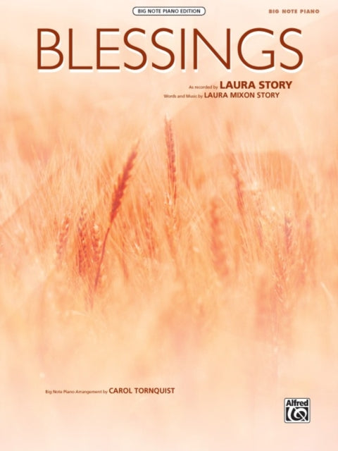 Blessings Big Note Piano Sheet