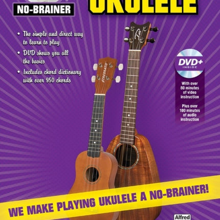 NoBrainer Play Ukulele We Make Playing Ukulele a NoBrainer Book  DVD