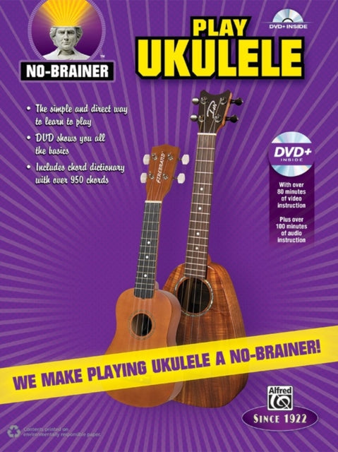 NoBrainer Play Ukulele We Make Playing Ukulele a NoBrainer Book  DVD