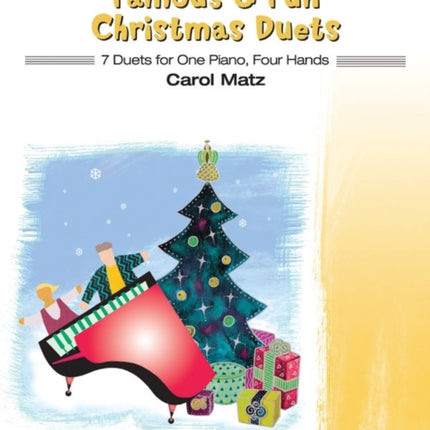 Famous  Fun Christmas Duets Bk 1 7 Duets for One Piano Four Hands