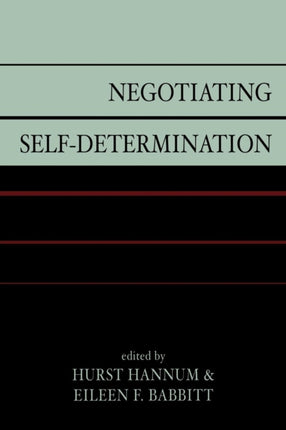Negotiating SelfDetermination