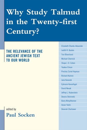 Why Study Talmud in the TwentyFirst Century