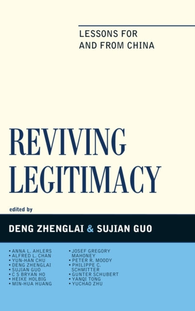 Reviving Legitimacy: Lessons for and from China