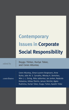 Contemporary Issues in Corporate Social