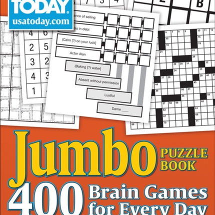 USA Today Jumbo Puzzle Book 400 Brain Games for