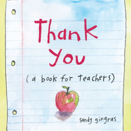 Thank You a book for teachers