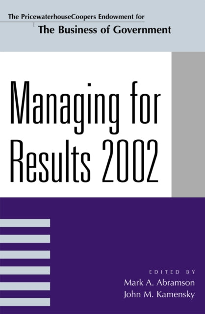 Managing For Results 2002