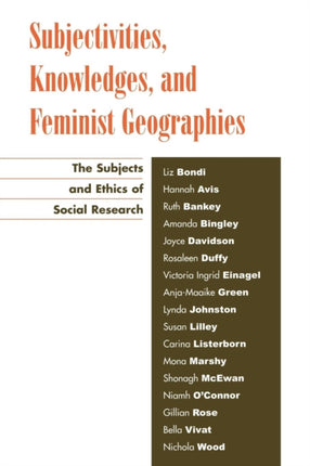 Subjectivities Knowledges and Feminist