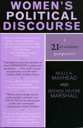 Womens Political Discourse A 21stCentury