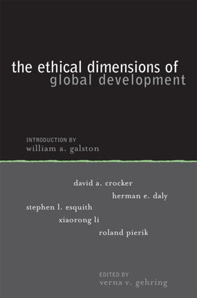 Ethical Dimensions of Global Development