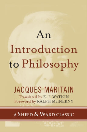 An Introduction to Philosophy A Sheed  Ward