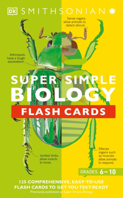 Super Simple Biology Flash Cards: 125 Comprehensive, Easy-to-Use Flash Cards to Get You Test-Ready