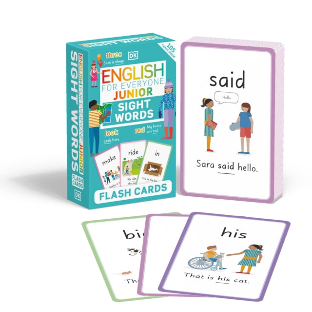 English for Everyone Junior Sight Words Flash Cards