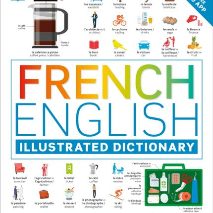 French - English Illustrated Dictionary: A Bilingual Visual Guide to Over 10,000 French Words and Phrases