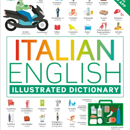 Italian - English Illustrated Dictionary: A Bilingual Visual Guide to Over 10,000 Italian Words and Phrases