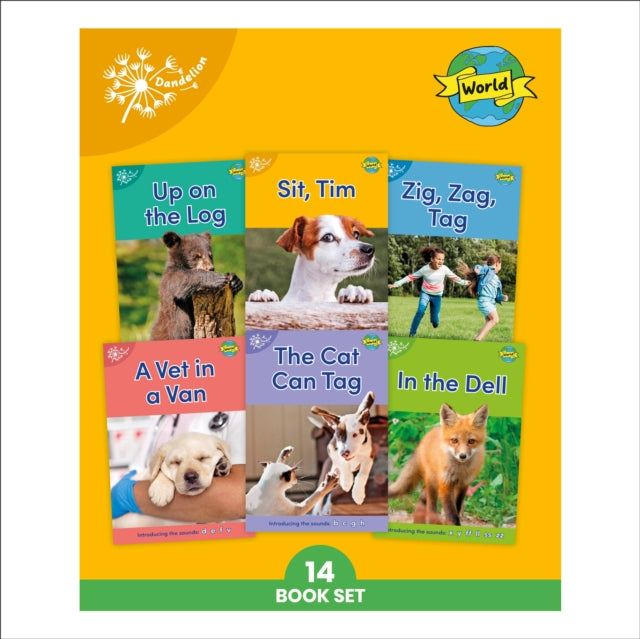 Phonic Books Dandelion World Stages 1-7 (Alphabet Code): Decodable Books for Beginner Readers Sounds of the Alphabet