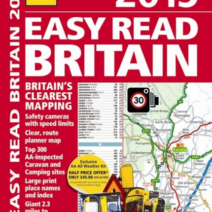 AA Easy Read Britain 2015 Road Atlas