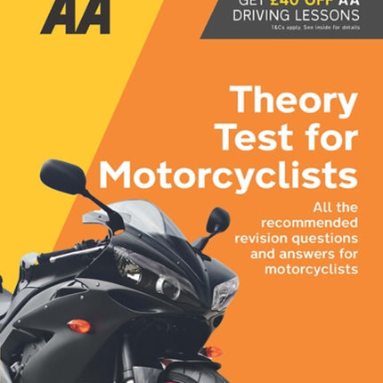 AA Theory Test for Motorcyclists: AA Driving Books