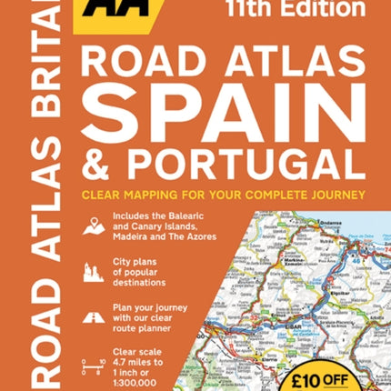 AA Road Atlas Spain & Portugal