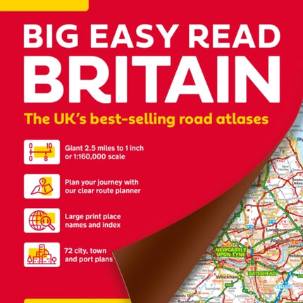 Britain AA Big Easy Read Atlas 2025