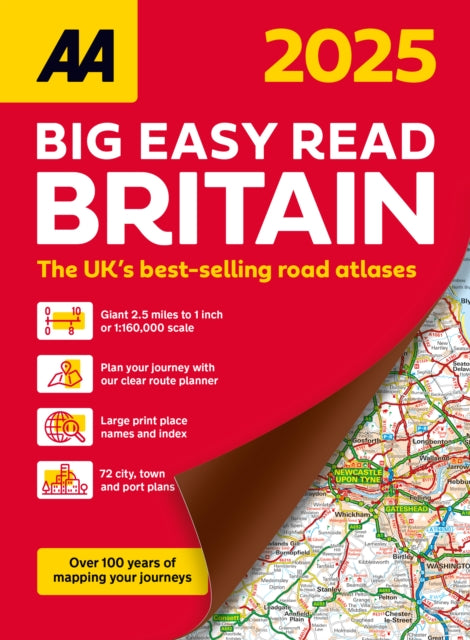 Britain AA Big Easy Read Atlas 2025