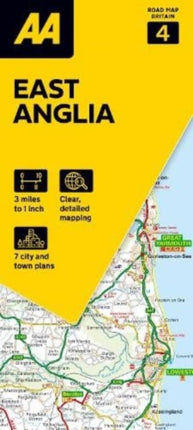 AA Road Map East Anglia