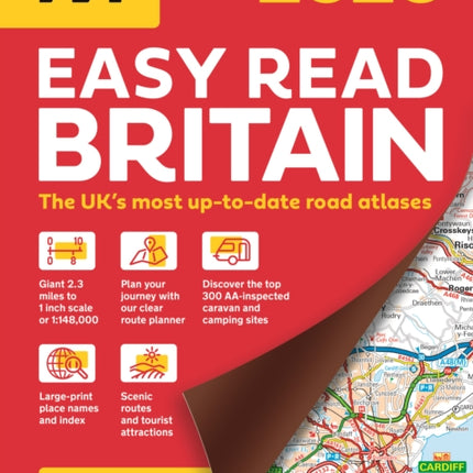 AA Easy Read Atlas Britain 2026