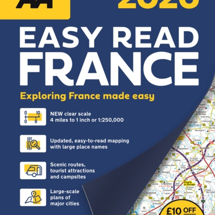 AA Easy Read Atlas France 2026